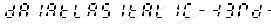 DaiAtlasItalic-K3mD字体转换