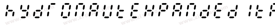 HydronautExpandedItalic-DOOrR字体转换