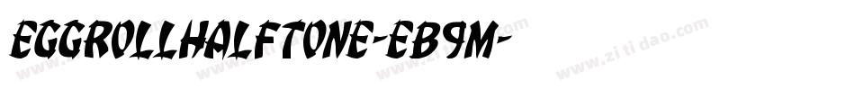 EggRollHalftone-eB9m字体转换