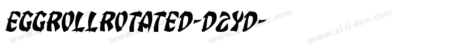 EggRollRotated-D2YD字体转换