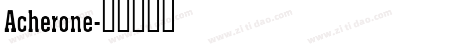 Acherone字体转换