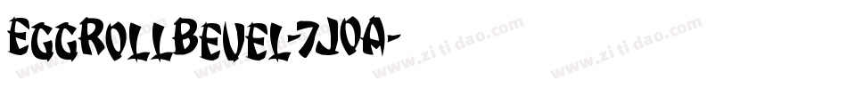 EggRollBevel-7JOA字体转换