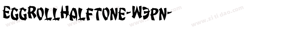 EggRollHalftone-W3pn字体转换