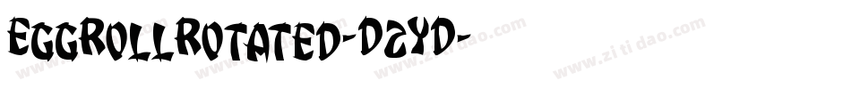 EggRollRotated-D2YD字体转换