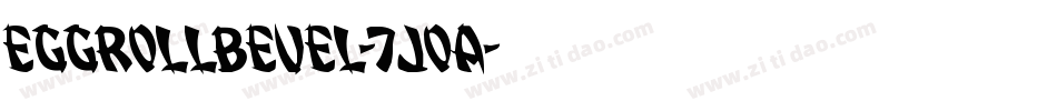 EggRollBevel-7JOA字体转换