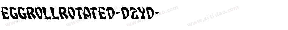 EggRollRotated-D2YD字体转换