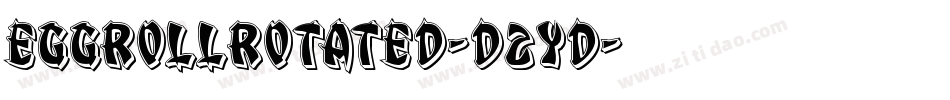 EggRollRotated-D2YD字体转换