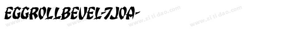 EggRollBevel-7JOA字体转换