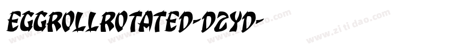 EggRollRotated-D2YD字体转换