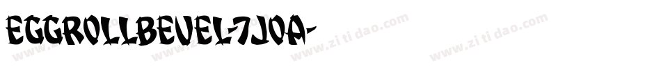EggRollBevel-7JOA字体转换
