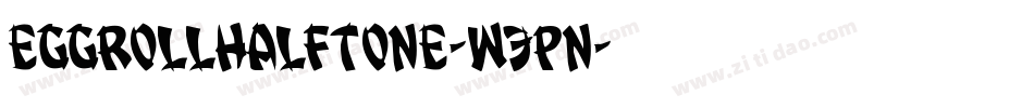 EggRollHalftone-W3pn字体转换
