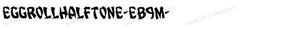 EggRollHalftone-eB9m字体转换