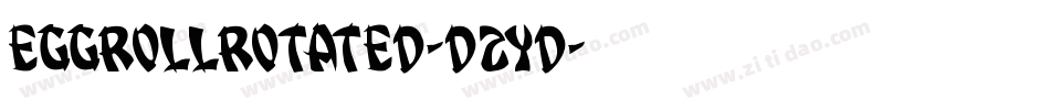 EggRollRotated-D2YD字体转换