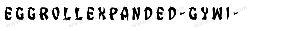 EggRollExpanded-gYw1字体转换