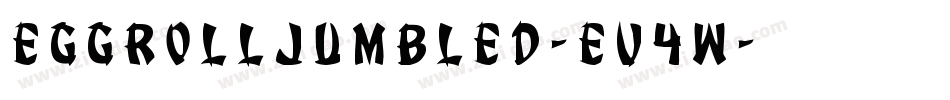 EggRollJumbled-Ev4W字体转换