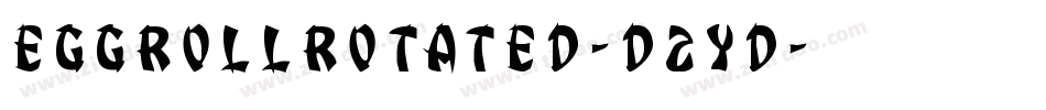 EggRollRotated-D2YD字体转换