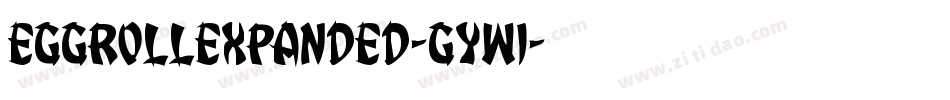 EggRollExpanded-gYw1字体转换
