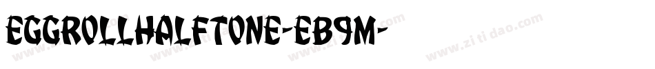 EggRollHalftone-eB9m字体转换