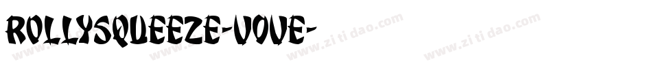 RollySqueeze-v0vE字体转换