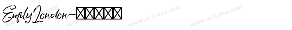 EmilyLondon字体转换