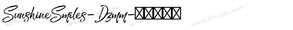 SunshineSmiles-Dzmm字体转换