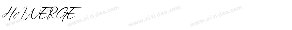 HANERGE字体转换
