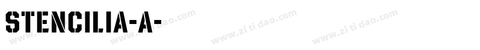 Stencilia-A字体转换
