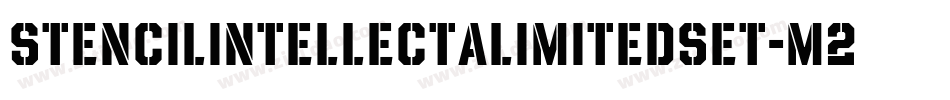 Stencilintellectalimitedset-M2RJ字体转换