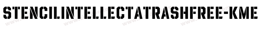 Stencilintellectatrashfree-KMe7字体转换