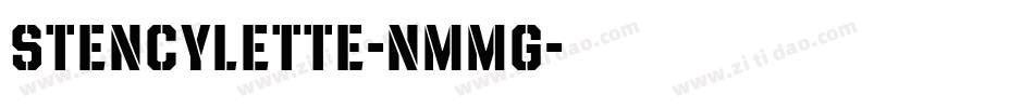 Stencylette-nmmg字体转换