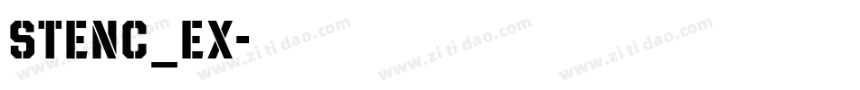 stenc_ex字体转换