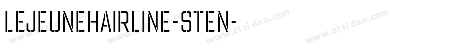 LeJeuneHairline-Sten字体转换