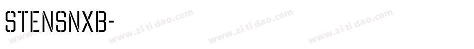 STENSNXB字体转换