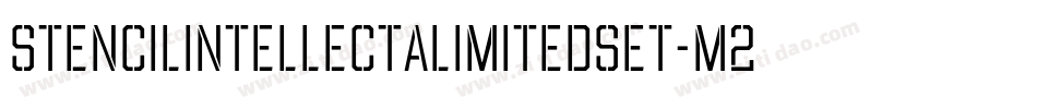 Stencilintellectalimitedset-M2RJ字体转换