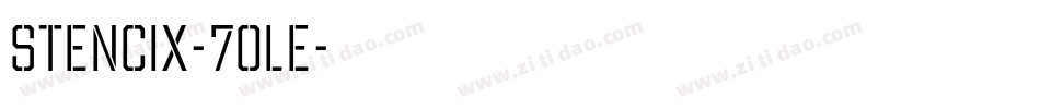 Stencix-7olE字体转换