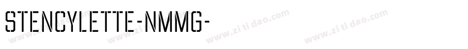 Stencylette-nmmg字体转换