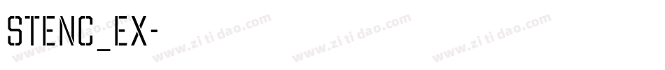 stenc_ex字体转换