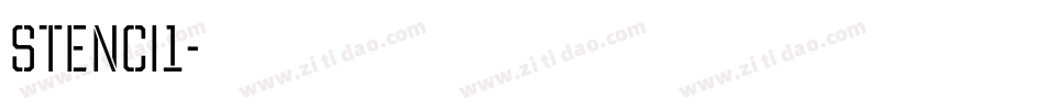 stenci1字体转换