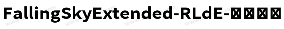 FallingSkyExtended-RLdE字体转换