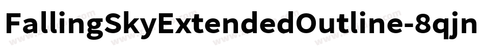 FallingSkyExtendedOutline-8qjn字体转换