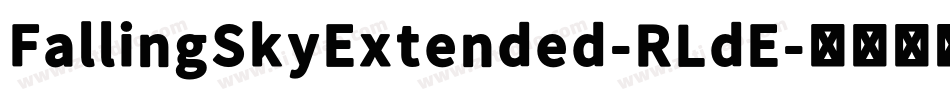 FallingSkyExtended-RLdE字体转换