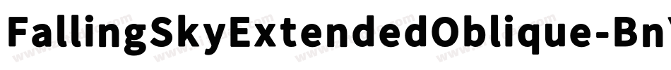 FallingSkyExtendedOblique-BnYw字体转换