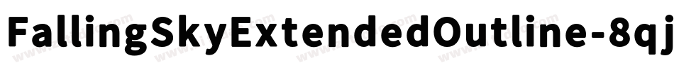 FallingSkyExtendedOutline-8qjn字体转换