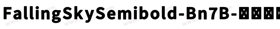 FallingSkySemibold-Bn7B字体转换