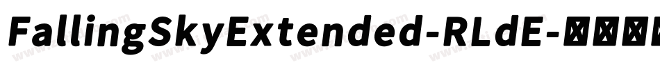 FallingSkyExtended-RLdE字体转换