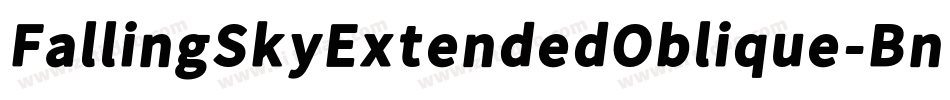 FallingSkyExtendedOblique-BnYw字体转换
