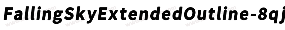 FallingSkyExtendedOutline-8qjn字体转换