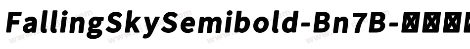 FallingSkySemibold-Bn7B字体转换