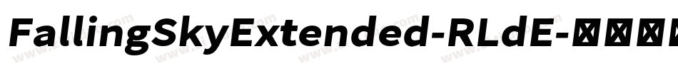 FallingSkyExtended-RLdE字体转换
