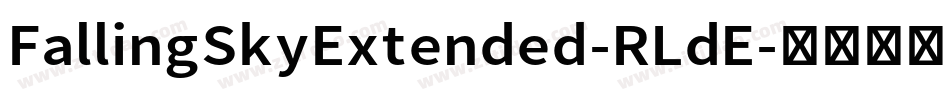 FallingSkyExtended-RLdE字体转换